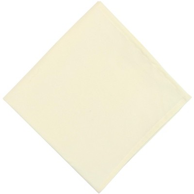 Ivory Spun Polyester Dinner Napkins, 20x20 in, Pack of 25