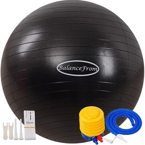BalanceFrom Exercise Ball with Quick Pump for Yoga & Fitness 2,000lb Capacity - 1 of 4
