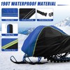 Unique Bargains Indoor Outdoor Waterproof Trailerable Snowmobile Cover - 3 of 4