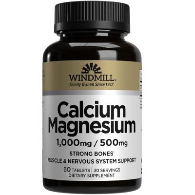 Windmill Calcium Magnesium Tablets - 60 Ct