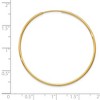 Black Bow Jewelry 14k Yellow Gold Hollow Endless Hoop Earrings, 1.25mm x 40mm (1.5 Inch) - 3 of 4