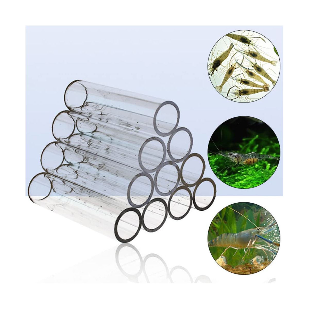Aquarium Acrylic Crystal Shelter House Transparent Acrylic Breeding Tube Shrimp Fish Hide Cave House Breeding Tube Hiding Cave Pipes Reduce Stress - thumbnail 4