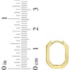 14k Yellow Gold 14mm Hexagon Hoop Earrings - 4 of 4