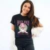 Simply Sage Market Women's Holly Jolly Santa Pink Short Sleeve Garment Dyed Tee - 2 of 4