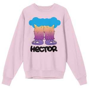 The Amazing World of Gumball Hector feet on cradle Pink Long Sleeve Adult Crew neck - 1 of 2