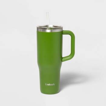 Reduce 40 oz Mug Tumbler, Stainless Steel with Handle - BPA Free - (Green  and Gray), 2 Count (Pack of 1)