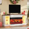 AMERLIFE Farmhouse Electric Fireplace TV Stand - 2 of 4