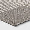 5'3"x7' Plaid Outdoor Rug Gray - Threshold™ - image 3 of 4