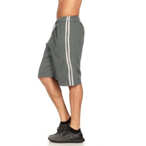 Mens Moisture Wicking Athletic Basketball & Gym Workout Shorts with Pockets - 1 of 2