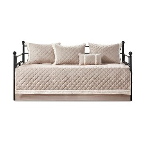 Gracie Mills Kristofer Classic Elegance 6-Piece Cotton Daybed Cover Collection - Daybed - Brown - 1 of 4