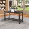 60" Martha Li Dining Table Weathered Gray - Acme Furniture: Sturdy Wood, Storage Shelf, Seats 6 - 2 of 4