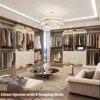 Aheaplus Set of 2 Closet System with 6 Drawers and 6 Hanging Rods, Adjustable Clothes Organizer - 3 of 4