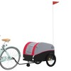 vidaXL Bike Trailer Black and Red 99.2 lb Iron - 3 of 4