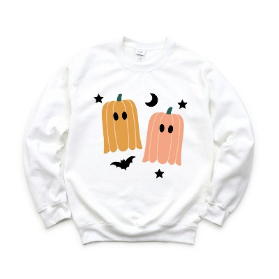 Simply Sage Market Women's Graphic Sweatshirt Pumpkin Ghost