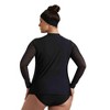 Women's Plus Size Harper Mesh Sleeve Rash Guard - Always for Me - 3 of 4