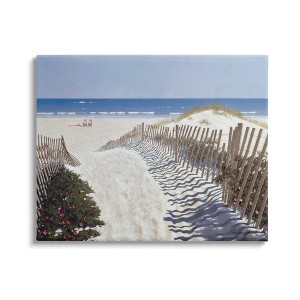 Stupell Industries Fenced Pathway to Beach Summer Nautical Painting - 1 of 4