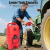 14 Gallon Portable Fuel Tank Red Fuel Storage Container w/Manual Siphon Pump & 10FT Hose - 4 of 4