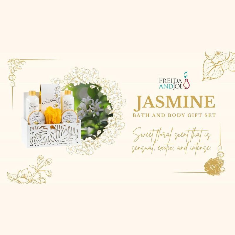 Freida & Joe  Jasmine Fragrance Bath & Body Collection in White Tissue Box Gift Set Luxury Body Care Mothers Day Gifts for Mom, 4 of 10