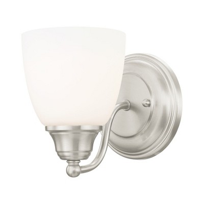 Livex Lighting Somerville 1 - Light Sconce in  Brushed Nickel