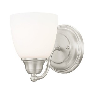 Livex Lighting Somerville 1 - Light Sconce in  Brushed Nickel - 1 of 2
