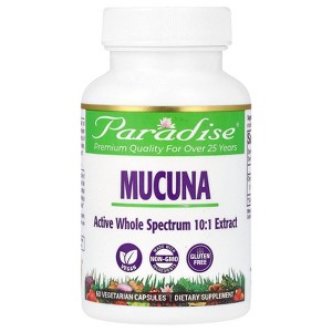 Paradise Herbs Mucuna, 250 mg, 60 Vegetarian Capsules - 1 of 2