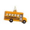 Kurt Adler Noble Gems Glass Ornament for Christmas Tree, School Bus - 3 of 4