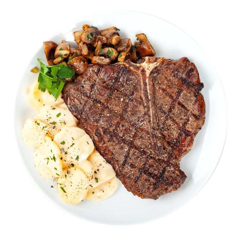 USDA Choice Angus Beef T-Bone Steak - 1.36-3.50 lbs - price per lb - Good &#38; Gather&#8482;, 4 of 6