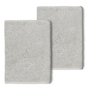 Linum Home Textiles 100% Turkish Cotton MONICA 2PC Embellished Washcloth Set - 1 of 1