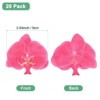 Unique Bargains Silk Plastic Durable Handcrafted Artificial Orchid Flower Heads 20 Pcs - 3 of 4