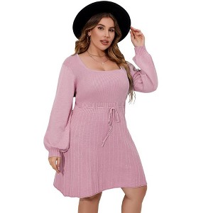 Wrap Midi Dresses A-Line Flare Casual Short Dresses - 1 of 1