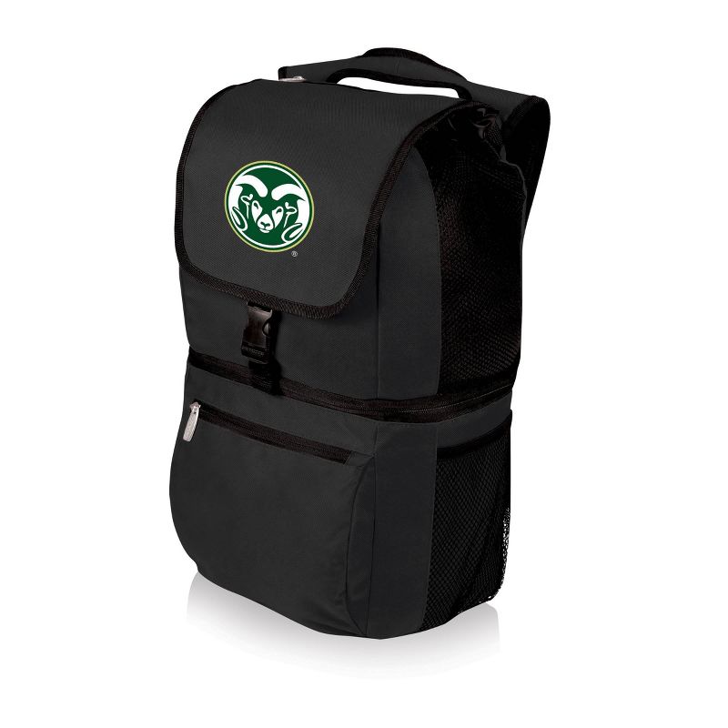 NCAA Colorado State Rams Zuma Backpack Cooler - Black, 1 of 4