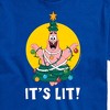 Men's - SpongeBob SquarePants - Patrick Christmas Tree It's Lit Short Sleeve Graphic T-Shirt - 2 of 4