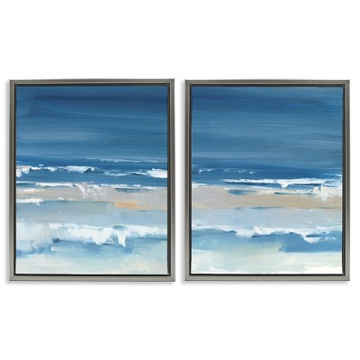 Stupell Industries Crashing Beach Wave Shore, 17" x 21"