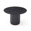Sapphtopaz Round Dining Table Kitchen Table Modern Wood Dining Table with Sturdy Cylindrical Base for Kitchen, Small Spaces - 4 of 4