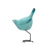 HomeRoots Set of Three Robin Egg Blue Fabric Bird Statue Tabletop Sculpture - 4 of 4