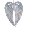 Kurt S. Adler 6.0 Inch Angel Wings Glittered Silver Gems Faith Tree Ornaments - 2 of 4