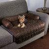 Pet Adobe Plush Furniture Protector Pet Cover With Memory Foam Bolster – 30" x 30.5", Brown - 2 of 4