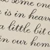 20"x20" Oversize 'Heaven in Our Home' Quote Poly Filled Square Throw Pillow Neutral - Rizzy Home: Canvas Cotton - 3 of 4