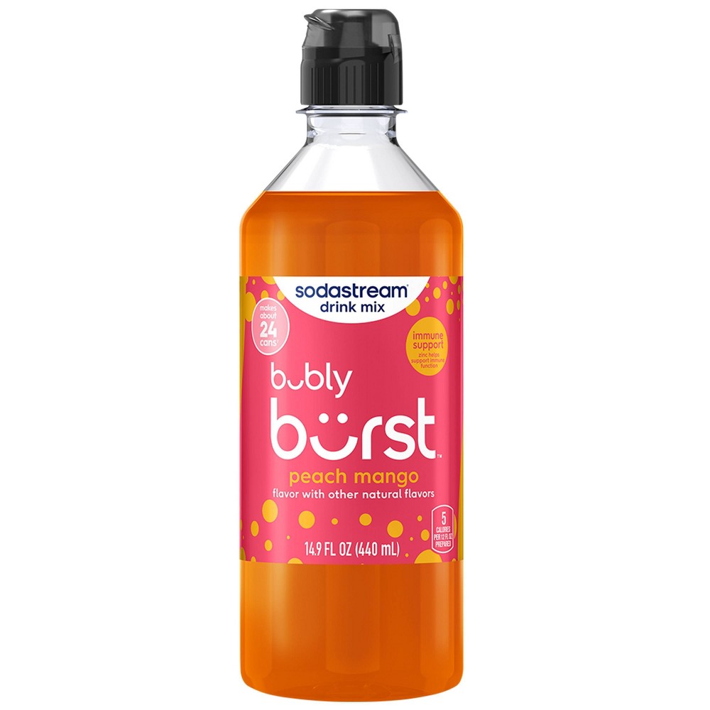 SodaStream Bubly Burst Peach Mango Flavor Mix