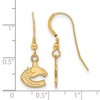 Black Bow Jewelry 14k Yellow Gold Plated Sterling Silver Vancouver Canucks NHL Dangle Earrings - 2 of 3