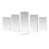 Americanflat Adhesive Mirror Tiles - Art Deco Panorama Design - Peel and Stick Mirrors for Wall. (5pcs Set) - 3 of 4