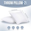 Utopia Bedding 18"x18" 2pk Throw Pillows Insert White - 3 of 4