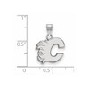 Black Bow Jewelry 10k White Gold Calgary Flames NHL Small Pendant - 2 of 3