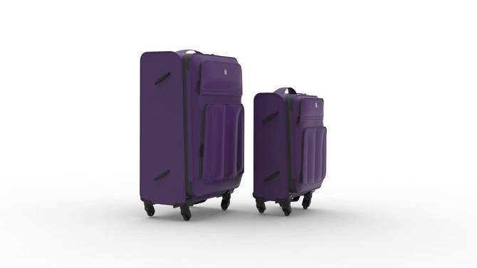 Skyline Softside Carry On Spinner Suitcase, 2 of 10, play video