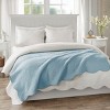 KWPZQEB Quilted Throw Blanket- Microfiber Quilt Throw with Scallop Edge Design, Reversible Versatile Lap Quilt for All Seasons, Lightweight Throws - 2 of 4