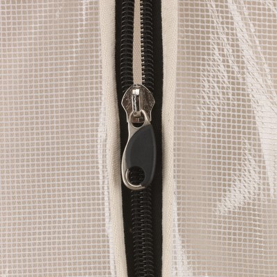 Natural Cotton Canvas Hanging Garment Bag with Zipper
