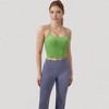 Anna-Kaci Active Women's Ribbed Cropped Tank with Strappy Back and Stretch Fit for Lightweight Layering - 2 of 4
