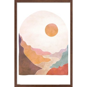 Trends International Reinders: Abstract - Mountain Landscape Framed Wall Poster Prints - 1 of 4