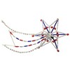 Santa Land 9.0 Inch Patriotic Shooting Star Ornament Clip On Tree Topper Tree Toppers - 2 of 3