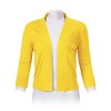 Women's 3/4 Sleeve Open Front Cropped Cardigan Sweater Lightweight Knit Short Shrugs (XS, Yellow) - 3 of 4